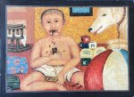 Little boy with dog