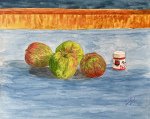Apples on the table