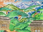 Houses in the mountains